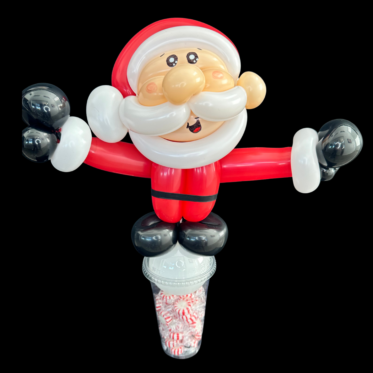 Giant Santa Balloon Candy Cup