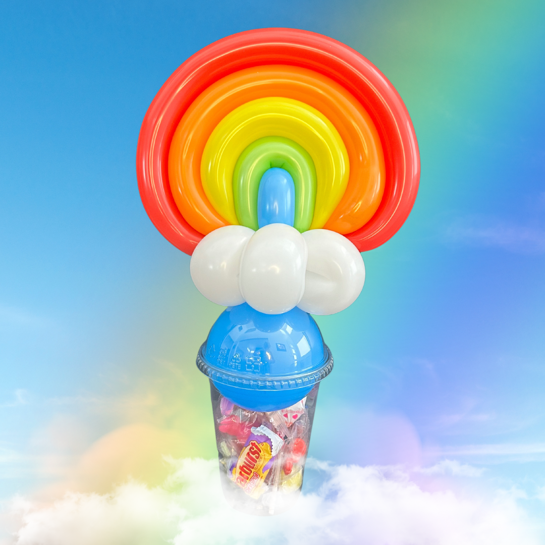 Rainbow Balloon Candy Cup