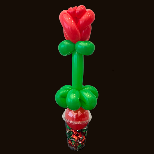 Rose Balloon Candy Cup