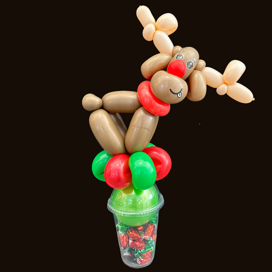 Rudolph Balloon Candy Cup