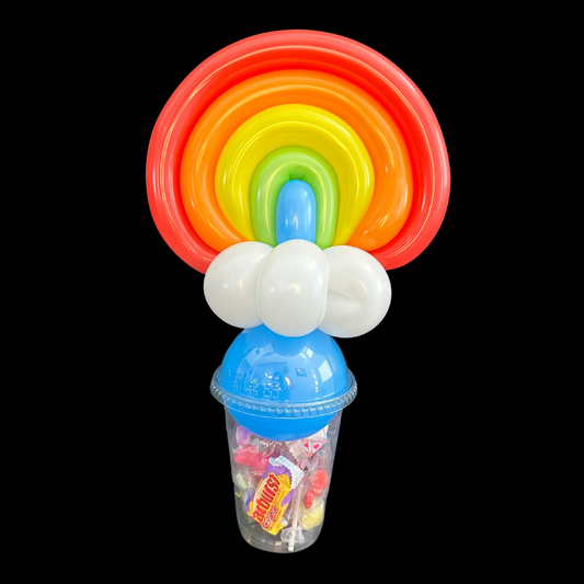 Rainbow Balloon Candy Cup