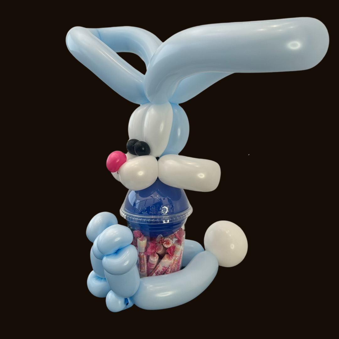 Pink Bunny Balloon Candy Cup