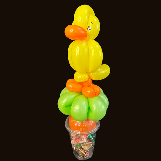 Easter Chick Balloon Candy Cup