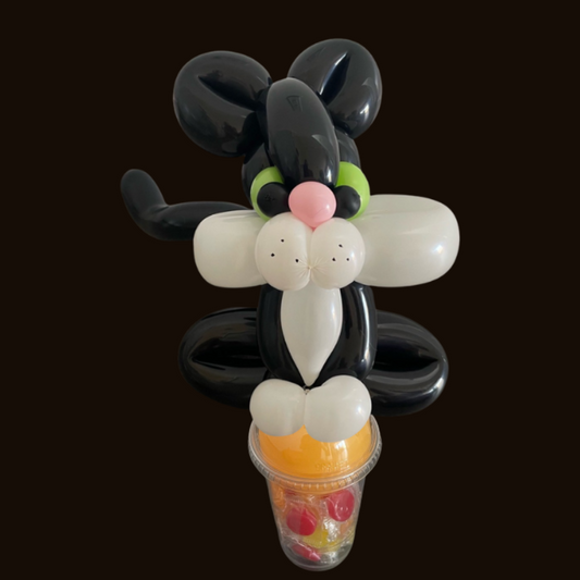 Black Cat Balloon Candy Cup