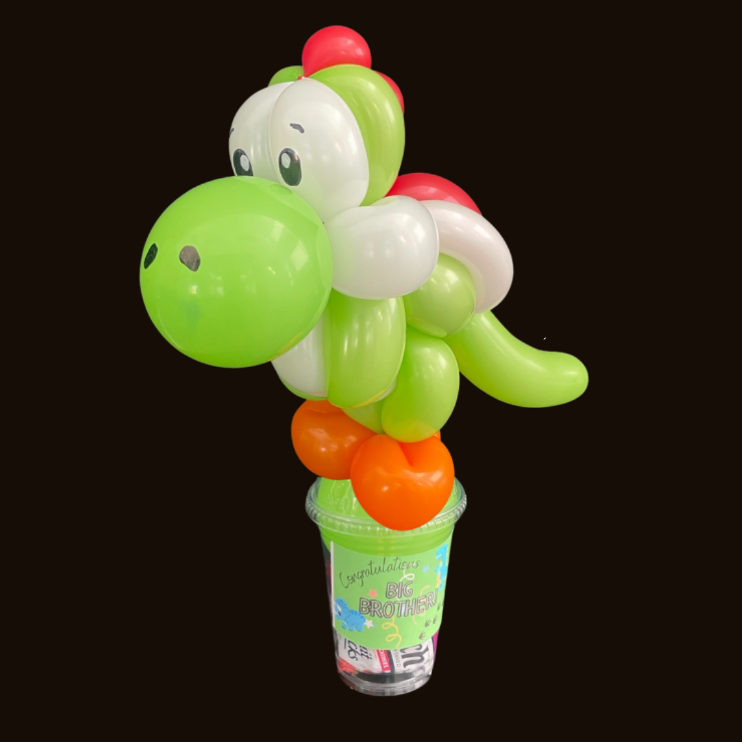 Yoshi Inspired Balloon Candy Cup