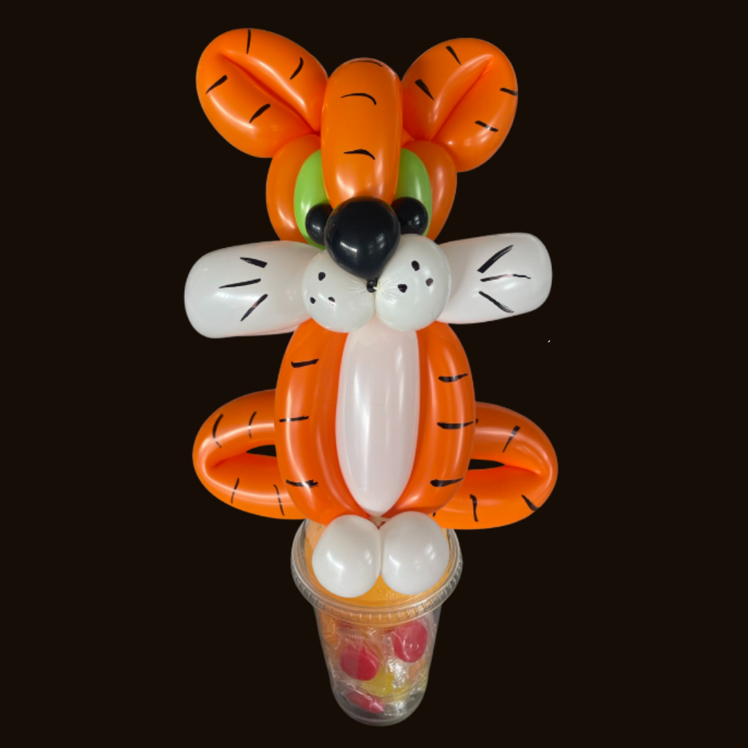 Tiger Balloon Candy Cup