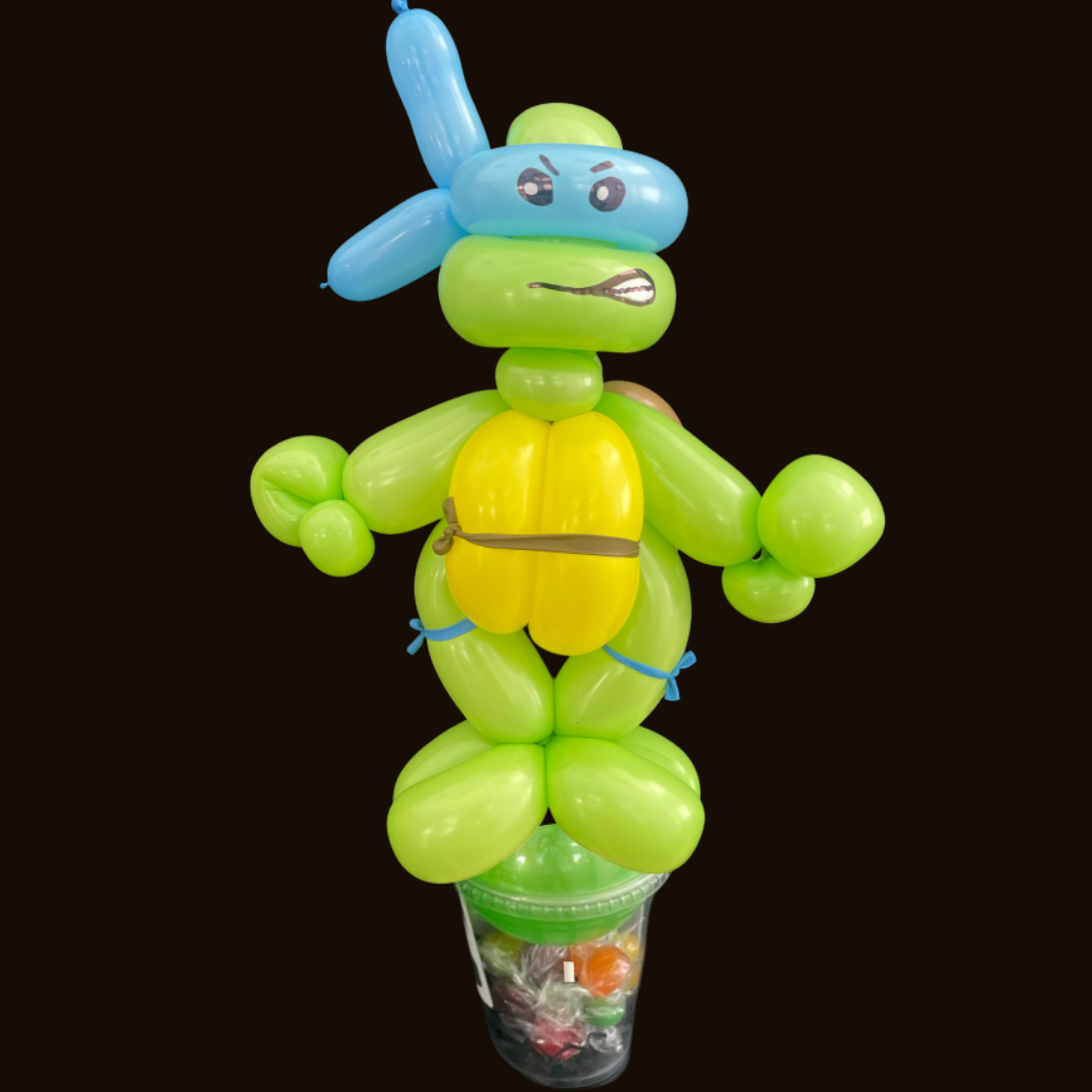 Ninja Turtle Inspired Balloon Candy Cup