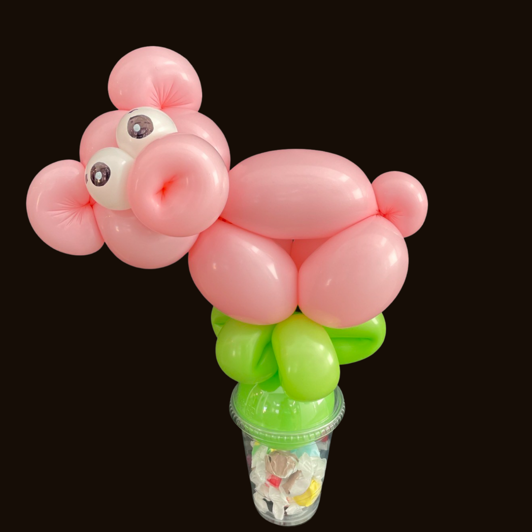 Pig Balloon Candy Cup