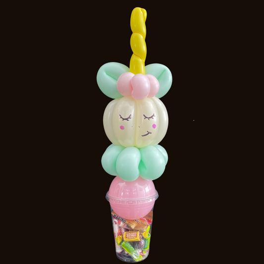 Unicorn Pumpkin Balloon Candy Cup