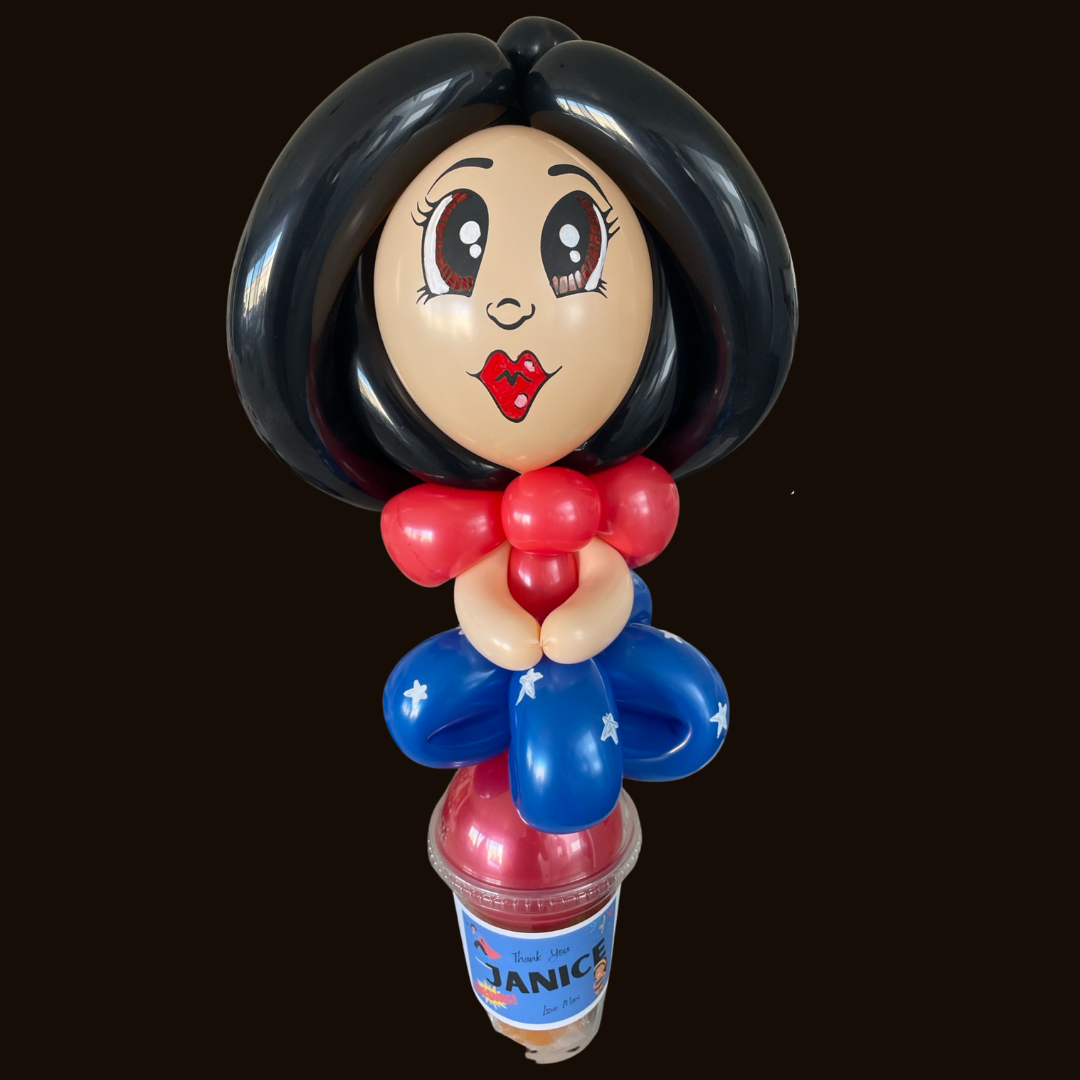 Wonder Woman Inspired Balloon Candy Cup