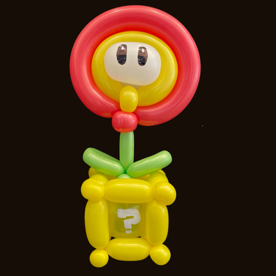 Fire Flower Inspired Balloon Candy Cup