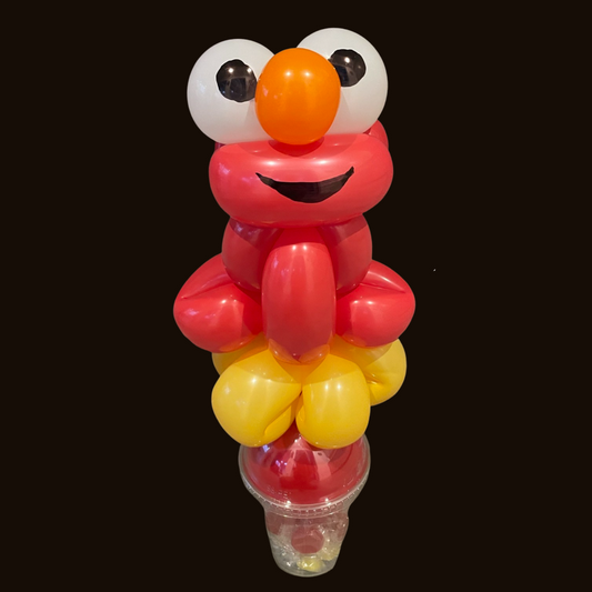 Elmo Inspired Balloon Candy Cup