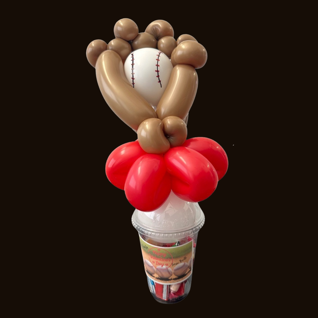 Baseball Glove Balloon Candy Cup