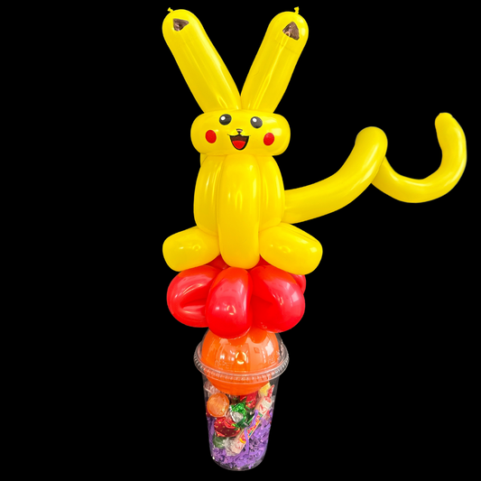 Pikachu Inspired Balloon Candy Cup