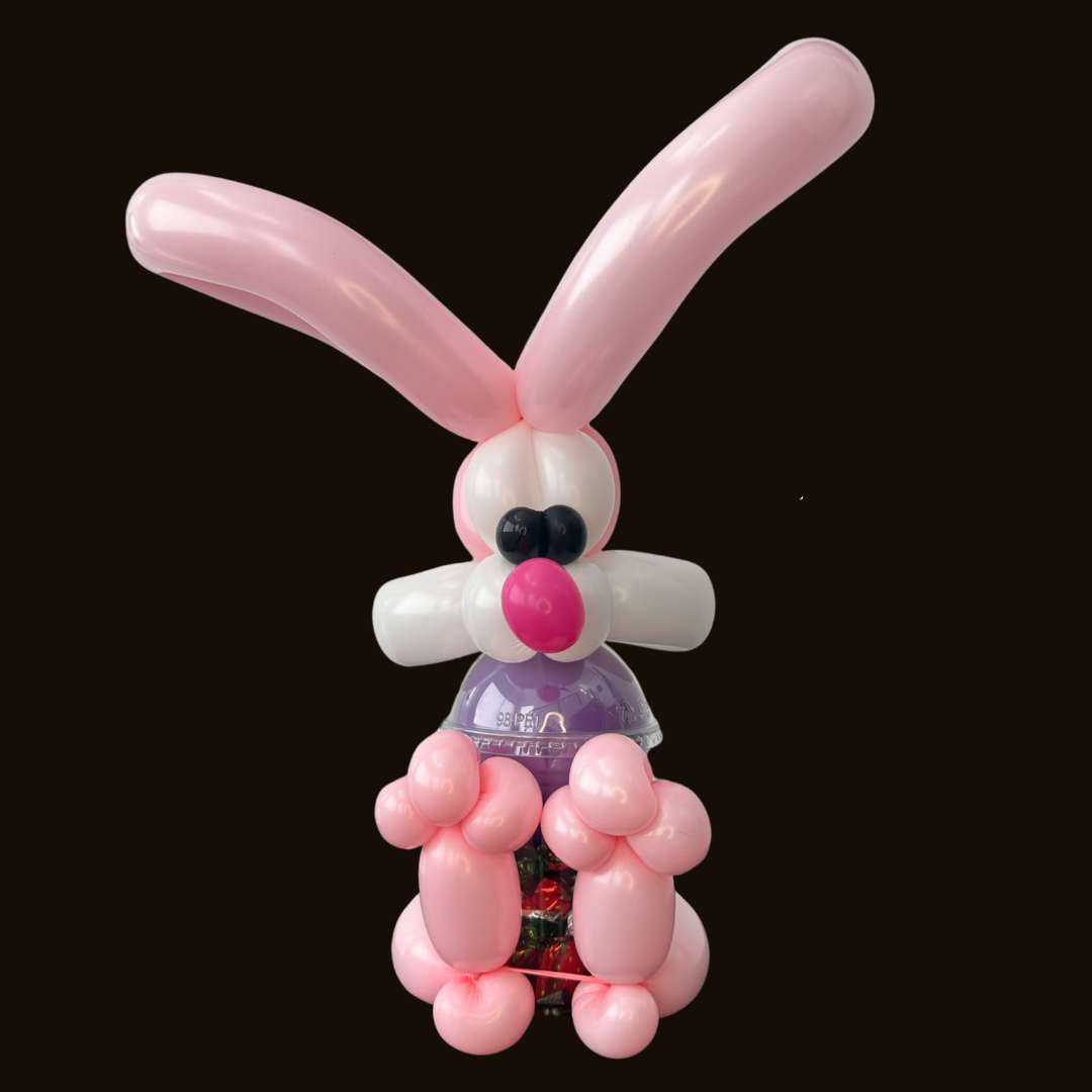 Pink Bunny Balloon Candy Cup