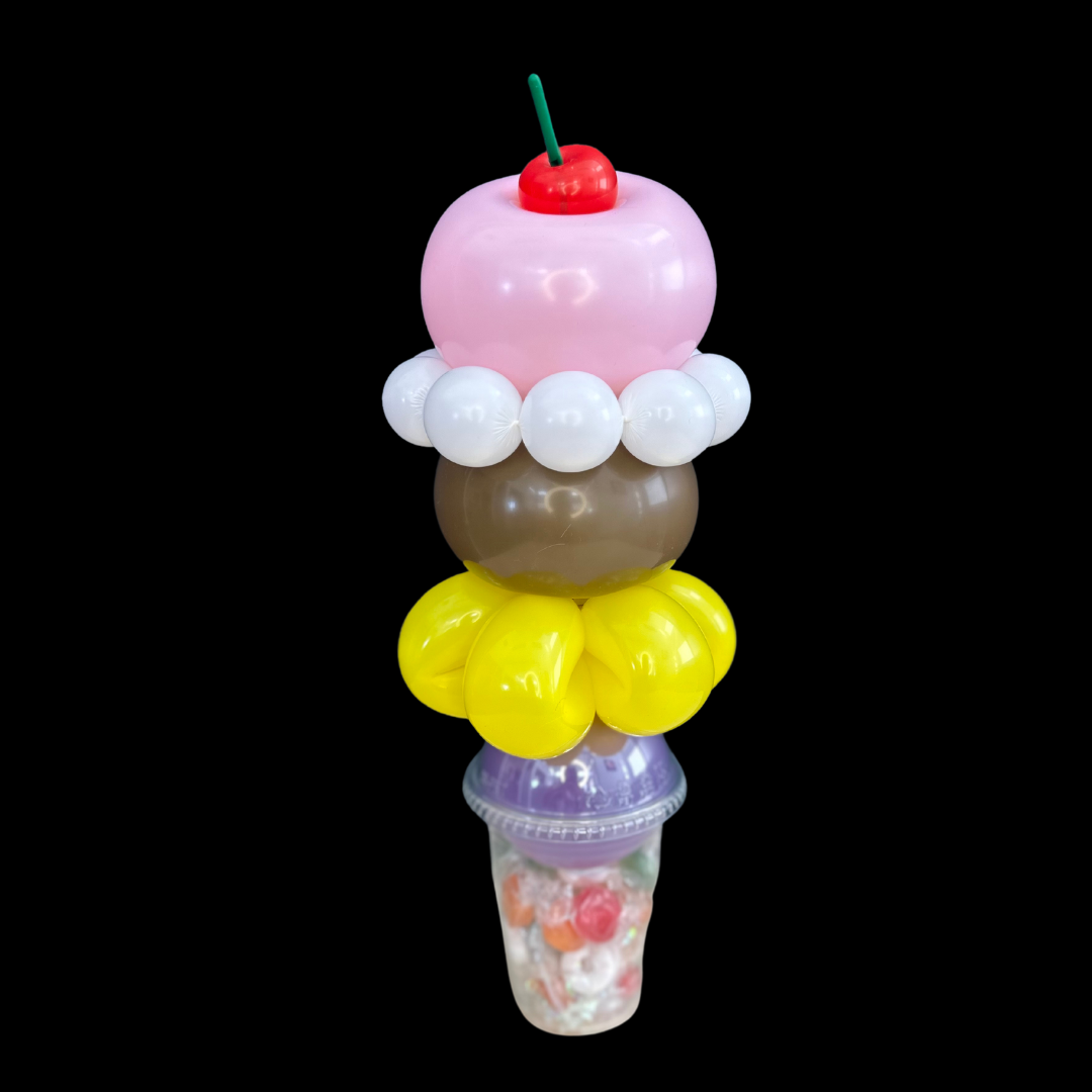 Cherry Cup Cake Balloon Candy Cup