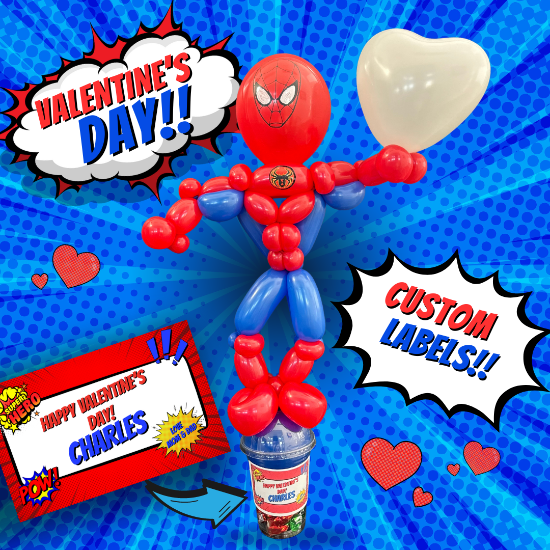 Spider man Inspired Balloon Candy Cup